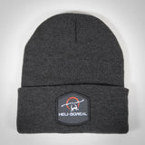 Tuque grise avec rebord